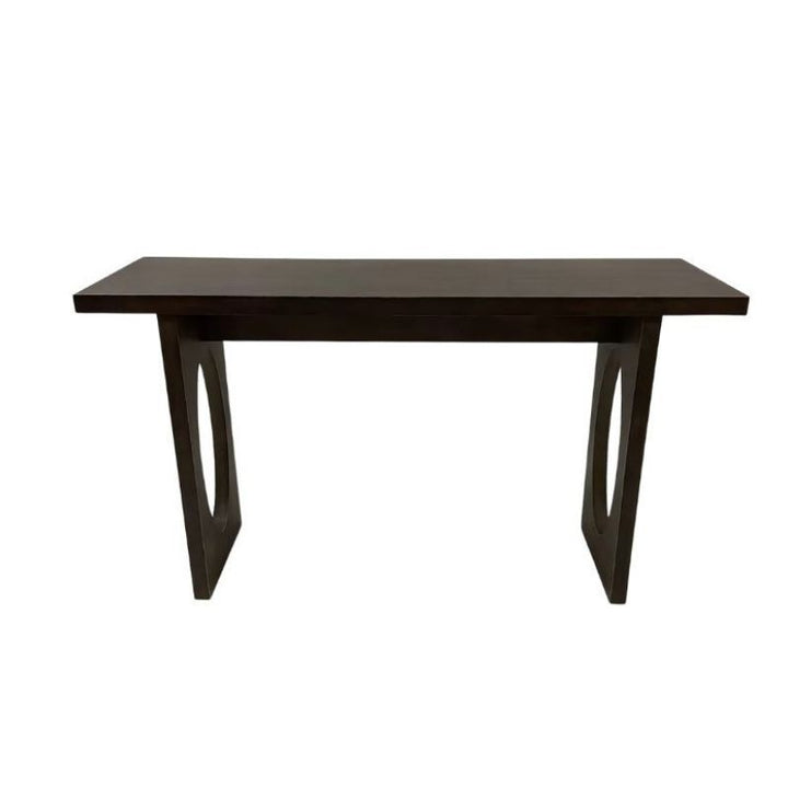 Willow &amp; Silk Console Table Oval Cut Out Legs 140cm Black