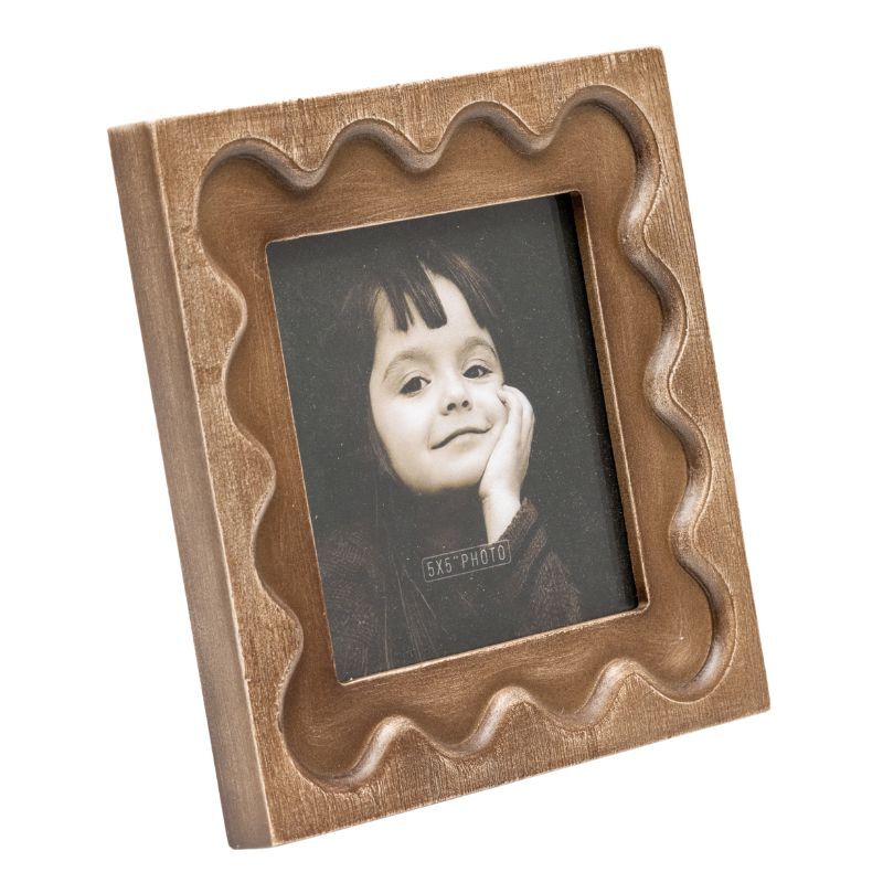Willow &amp; Silk Photo Frame Designer 18x2.2x18cm Natural