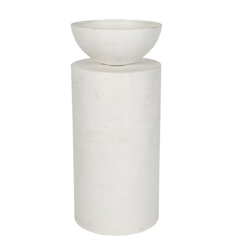 Willow &amp; Silk Feature Round Pillar w/Planter 30x30x70.5cm