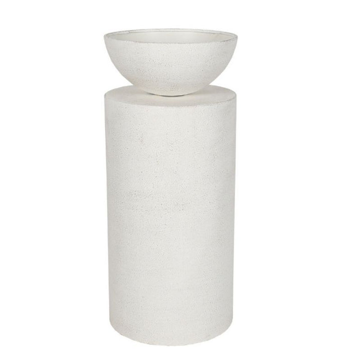 Willow &amp; Silk Feature Round Pillar w/Planter 30x30x70.5cm