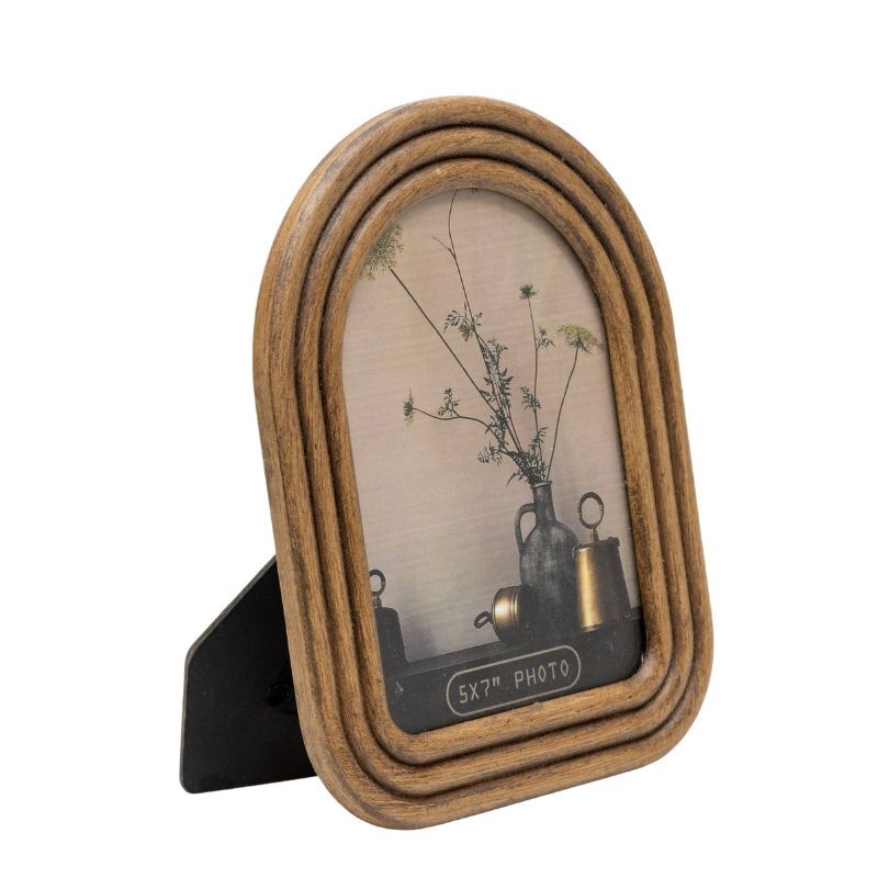 Willow &amp; Silk Photo Frame Contemporary Arch Style 18x1.5x23cm Natural