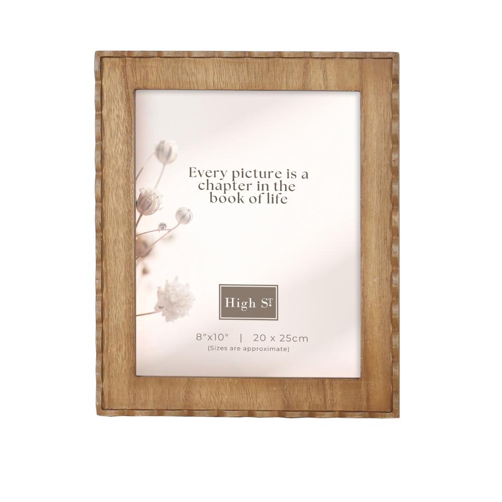 Willow &amp; Silk Belle Scolloped 8x10 Photoframe 25x2x30cm