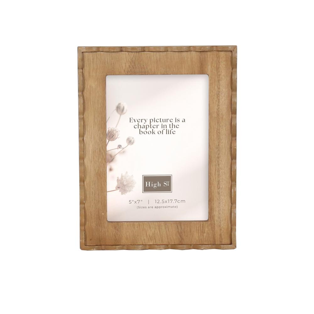 Willow &amp; Silk Belle Scolloped 5x7 Photoframe