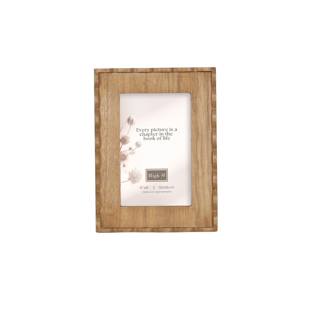 Willow &amp; Silk Belle Scolloped 4x6 Photoframe 1x2x20cm