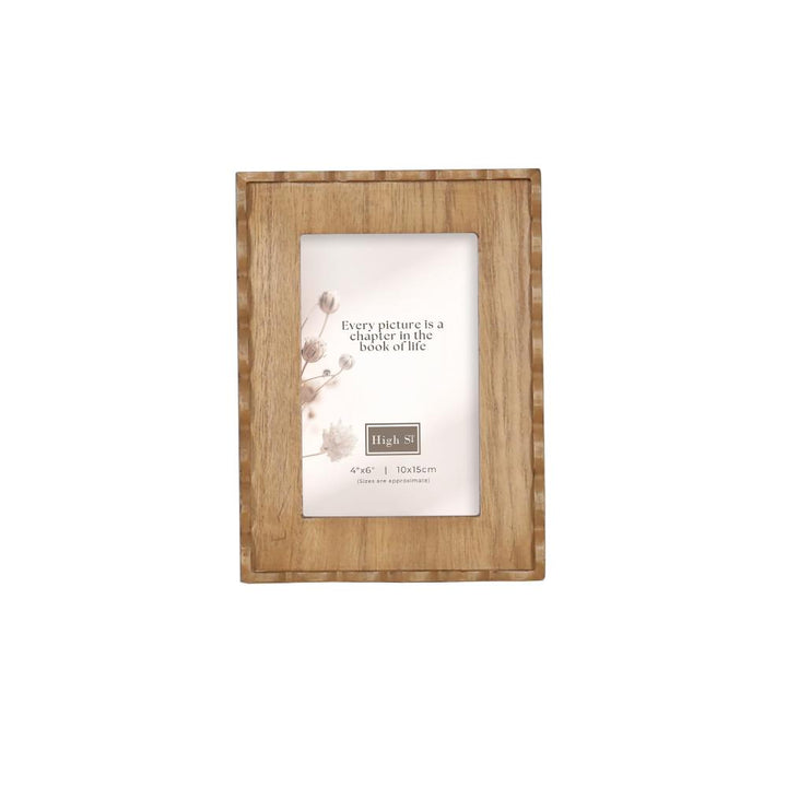Willow &amp; Silk Belle Scolloped 4x6 Photoframe 1x2x20cm