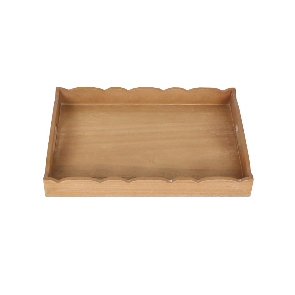 Willow &amp; Silk Belle Scolloped Serving Tray 48x34x6cm