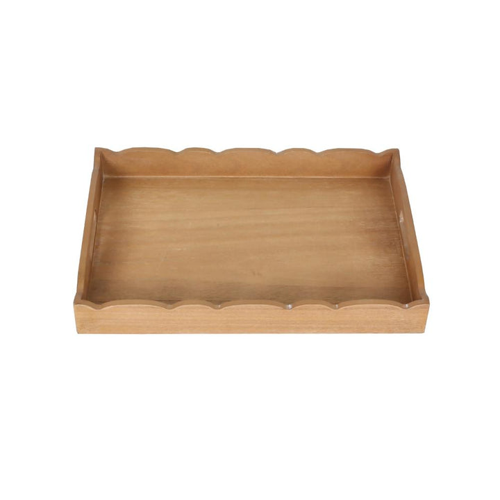 Willow &amp; Silk Belle Scolloped Serving Tray 48x34x6cm