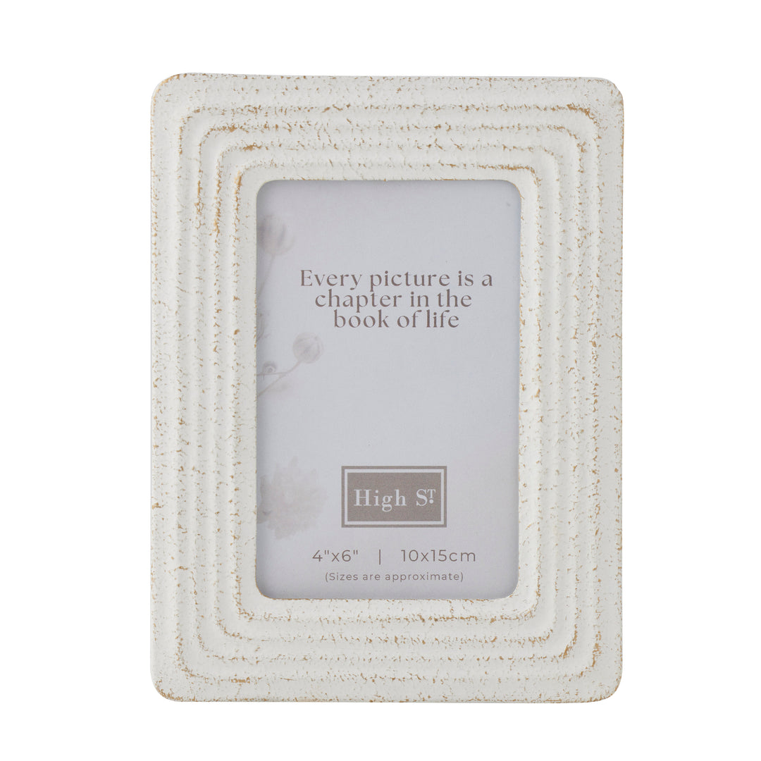 Willow &amp; Silk Willow Distressed 4x6 Photoframe 15.5x1.5x20.5cm