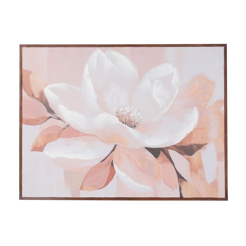 Willow &amp; Silk Magnolia Blossom Print 80x2.5x60cm