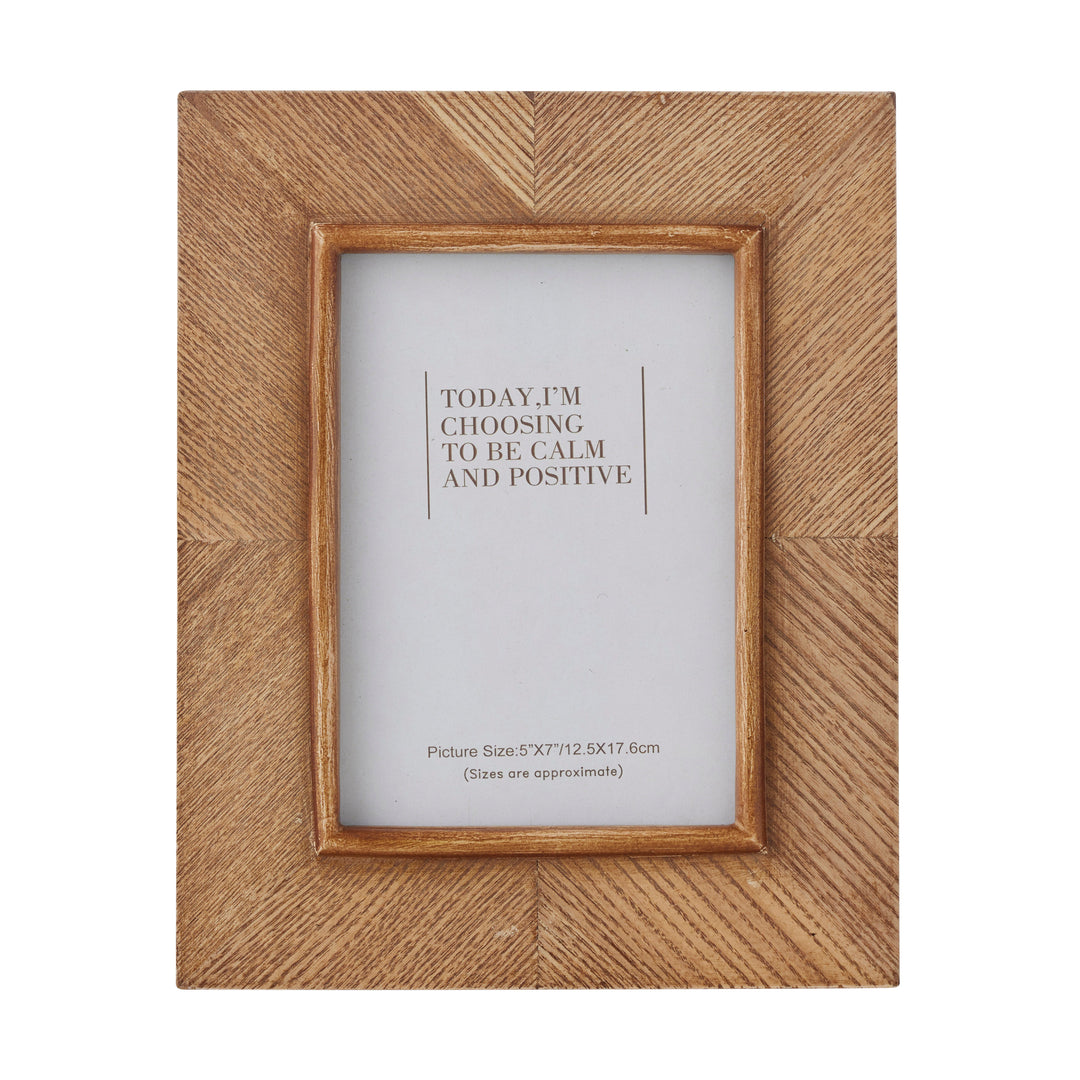 Willow &amp; Silk Georgia 5x7 Wooden Photoframe 20x1.5x25cm