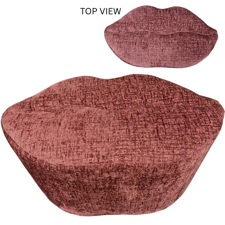 Willow &amp; Silk Cherry Lips Ottoman 67x36x40cm