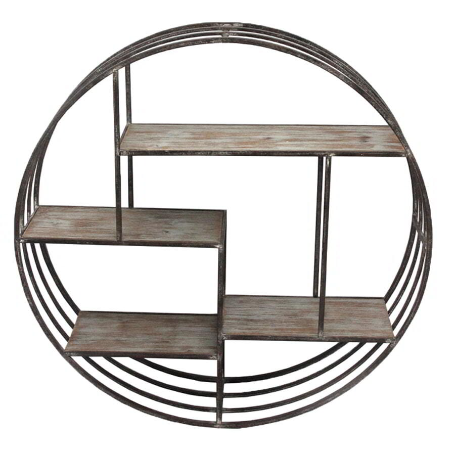 Willow &amp; Silk Round Floating Wall Shelf