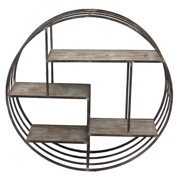Willow &amp; Silk Round Floating Wall Shelf