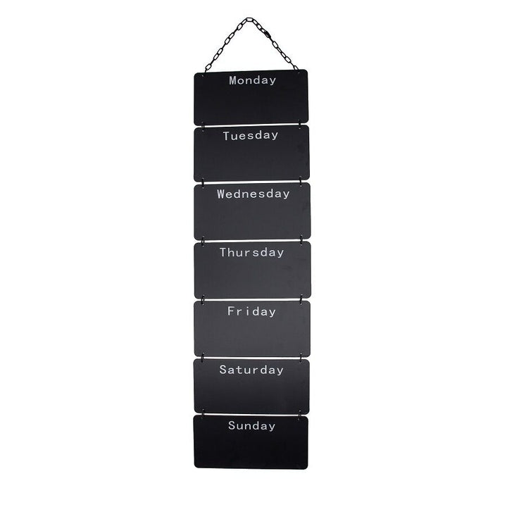 Willow &amp; Silk Hanging 104cm 7-Day Message Stack Planner/Blackboard
