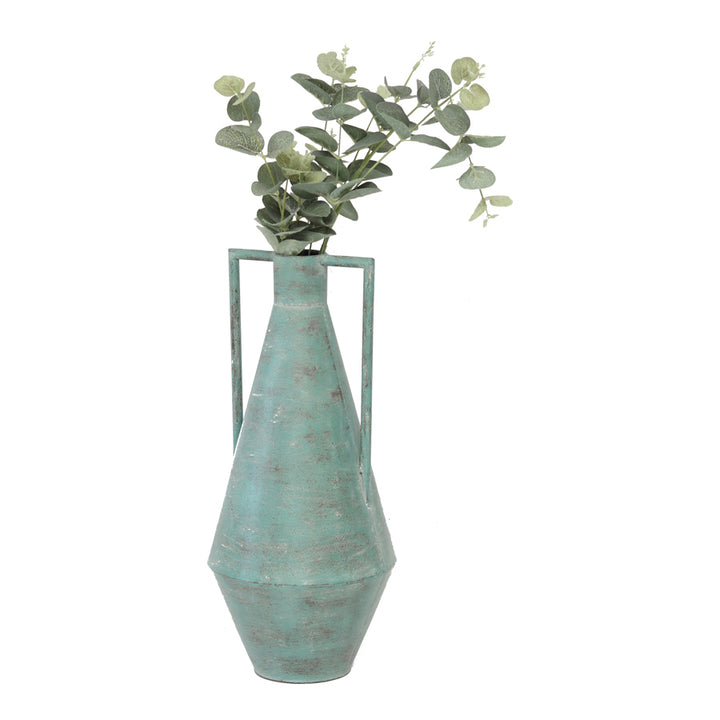 Willow &amp; Silk Tall Aqua Urn Decorative Pot Ornament