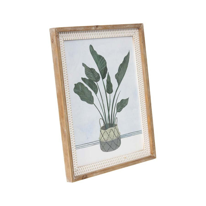 Willow &amp; Silk Framed 51cm Bird of Paradise/Nature Wall Art