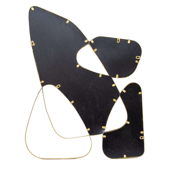 Willow &amp; Silk Lustre 94cm Golden 4-Frame Asymmetric Wall Mirror