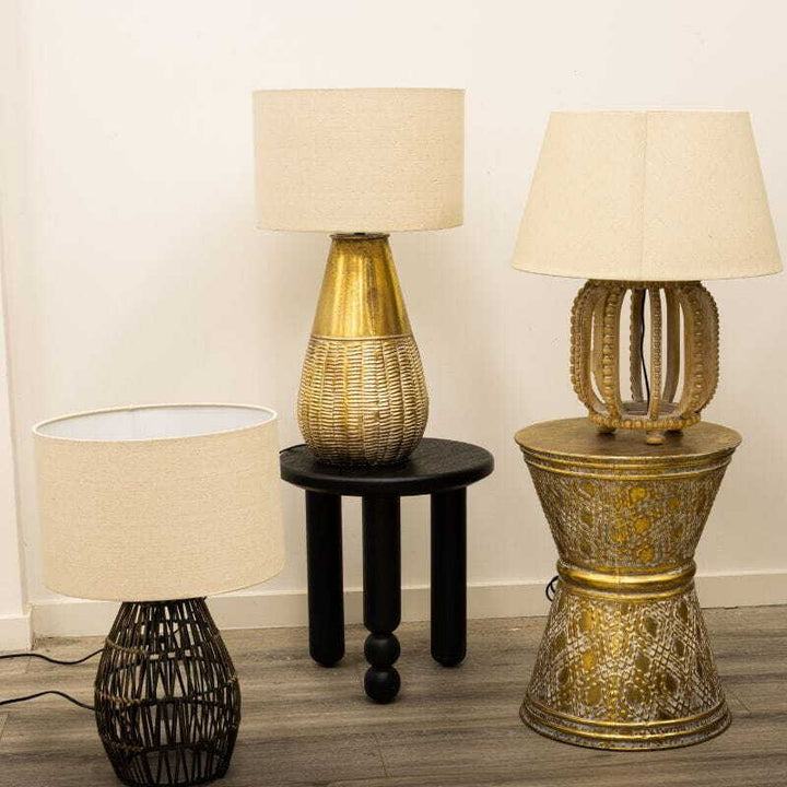 Willow &amp; Silk Rattan 56cm Sofa/Bedside Table/Desk Lamp