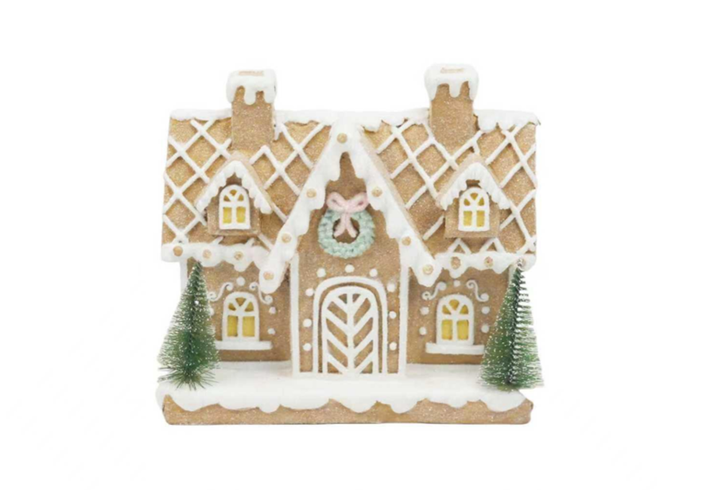 Willow &amp; Silk Ginger bread house Décor