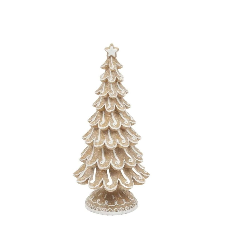 Willow &amp; Silk Medium Gingerbread  Tree Décor