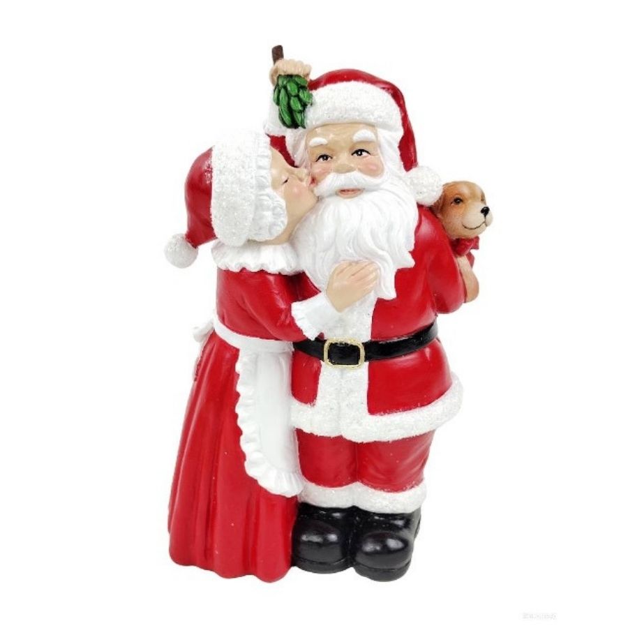 Willow &amp; Silk Mr.&amp; Mrs. Santa Décor - 14.00*9.30*21.20