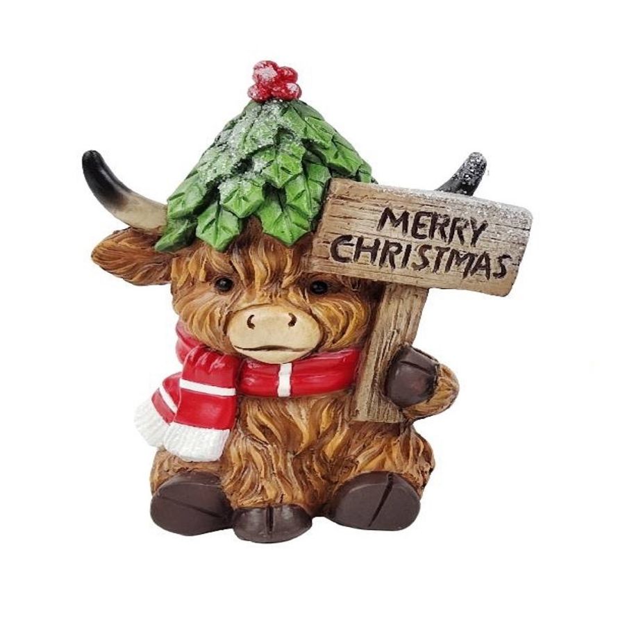 Willow &amp; Silk Xmas Highland Cow