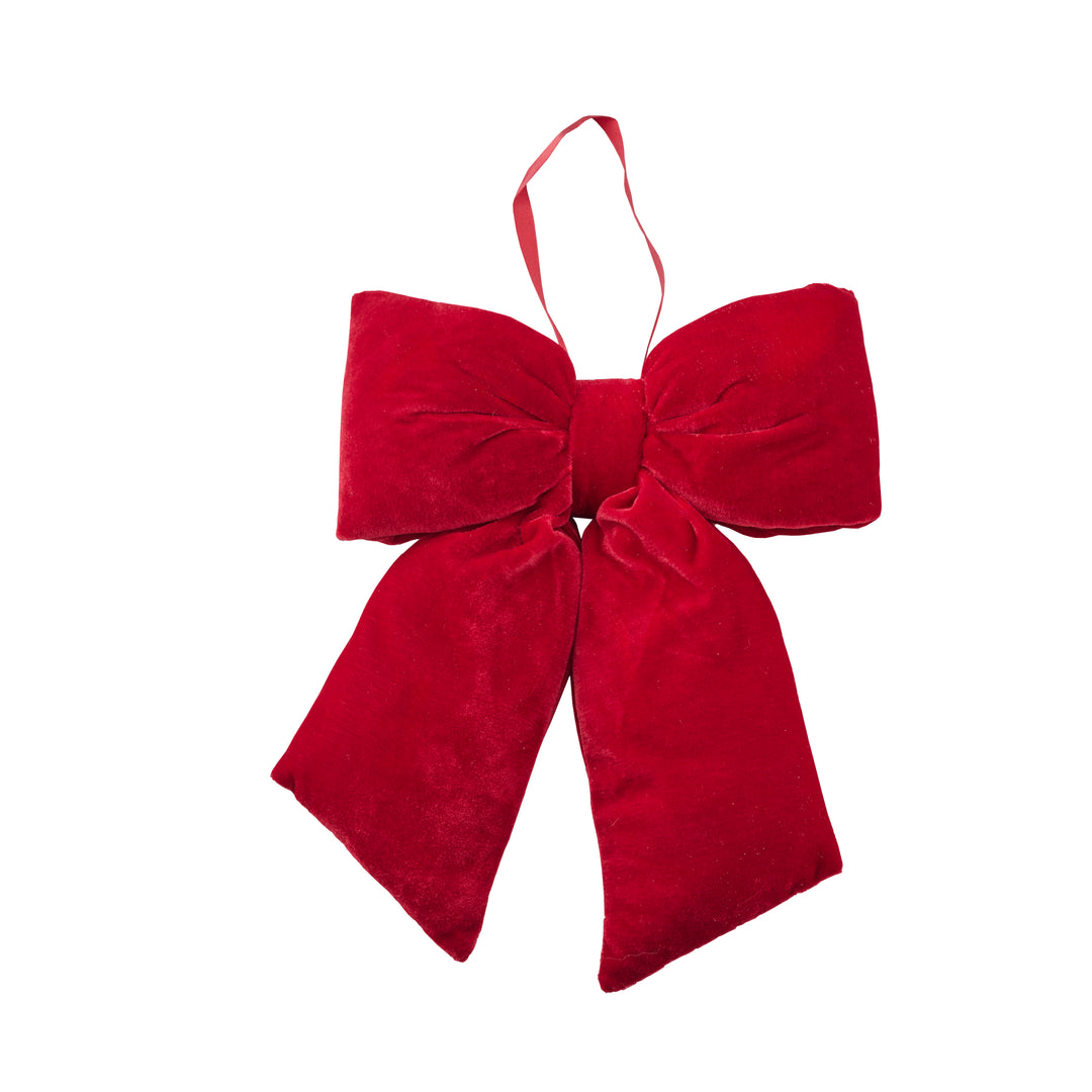 Willow &amp; Silk Pink Velvet Bow Large