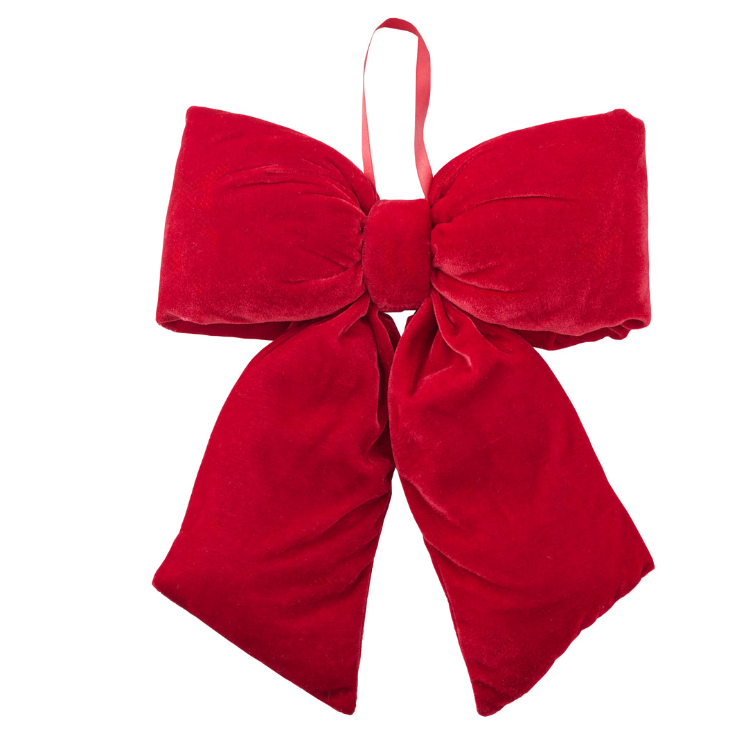 Willow &amp; Silk Jumbo Red Velvet Bow XL
