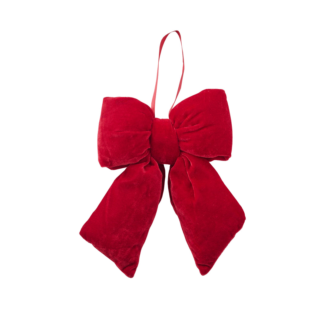 Willow &amp; Silk Jumbo Red Velvet Bow MED