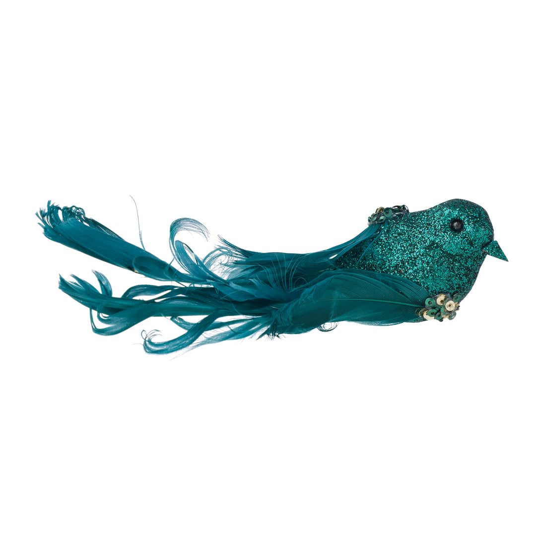 Willow &amp; Silk Deep Green Xmas Bird