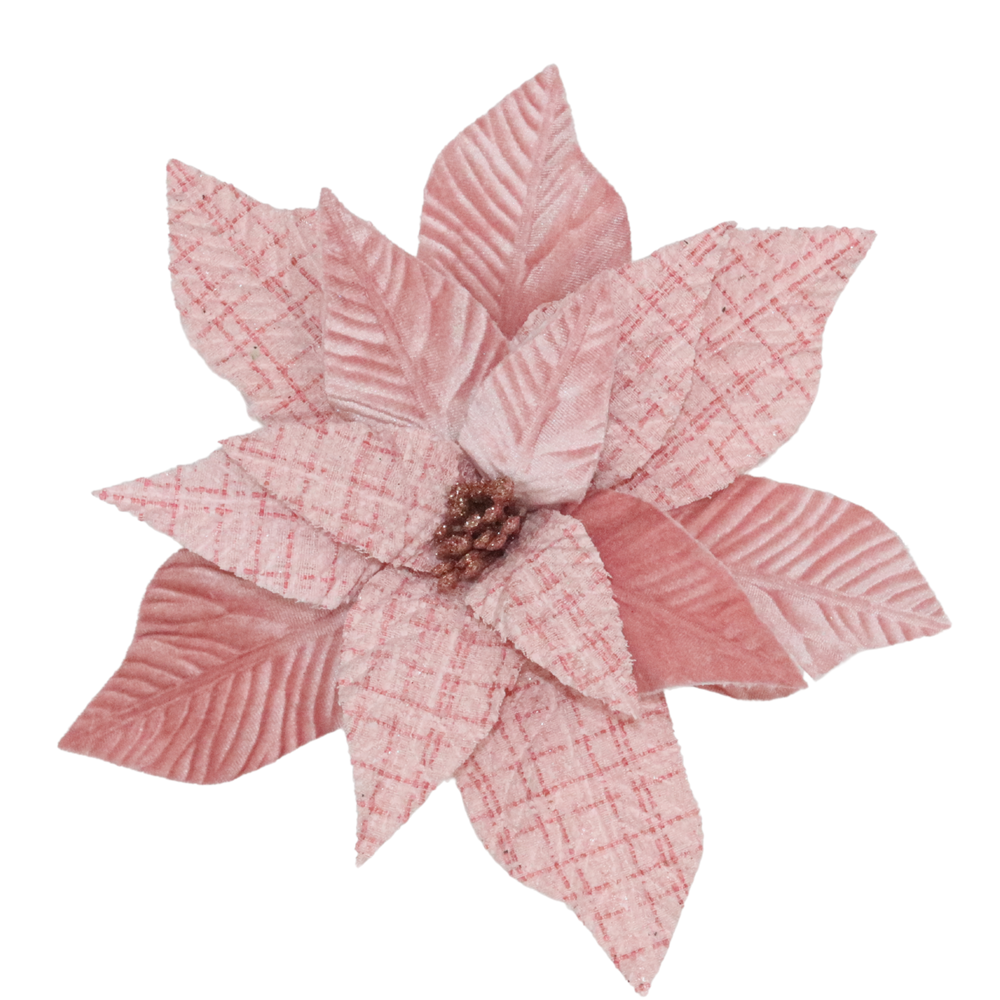 Willow &amp; Silk Tartan Pink Xmas Flower