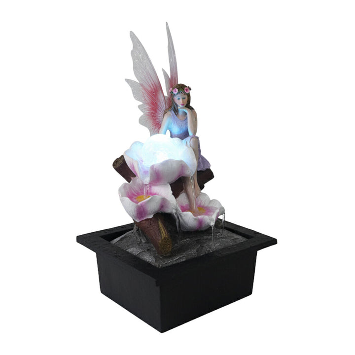 Willow &amp; Silk Water Feature Fountain Fantasy Fairy 23x20x28cm