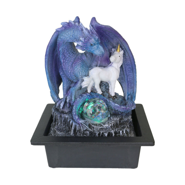 Willow &amp; Silk Water Feature Fountain Dragon Unicorn 23x18x27cm