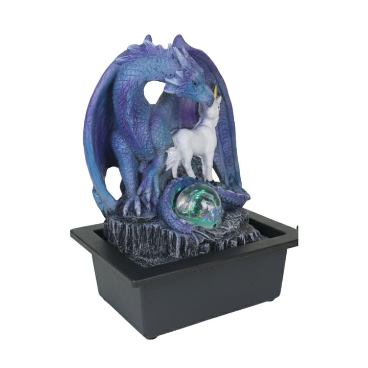 Willow &amp; Silk Water Feature Fountain Dragon Unicorn 23x18x27cm