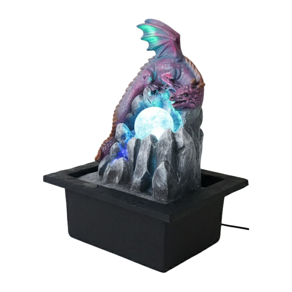 Willow &amp; Silk Water Feature Fountain Mythic Dragon 23x20x28cm