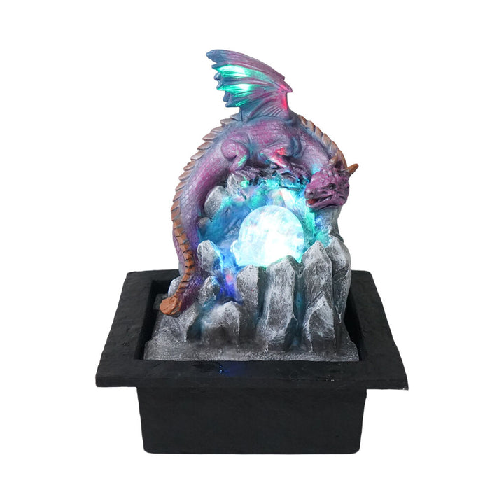 Willow &amp; Silk Water Feature Fountain Mythic Dragon 23x20x28cm