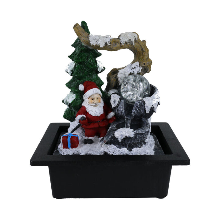 Willow &amp; Silk Water Feature Fountain Santa&