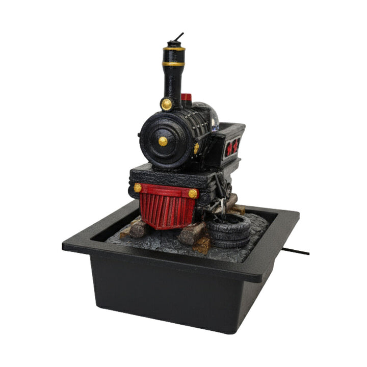 Willow &amp; Silk Water Feature Fountain Steam Train 23x18x28cm