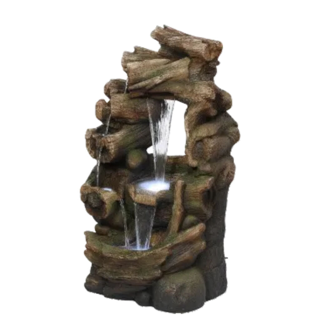 Willow &amp; Silk Water Feature Fountain Forest Cascade 57x40x100cm