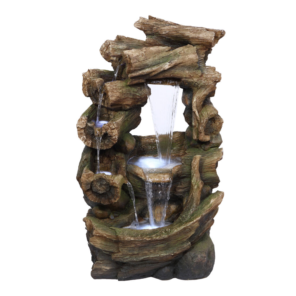 Willow &amp; Silk Water Feature Fountain Forest Cascade 57x40x100cm