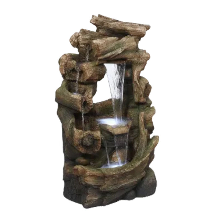 Willow &amp; Silk Water Feature Fountain Forest Cascade 57x40x100cm