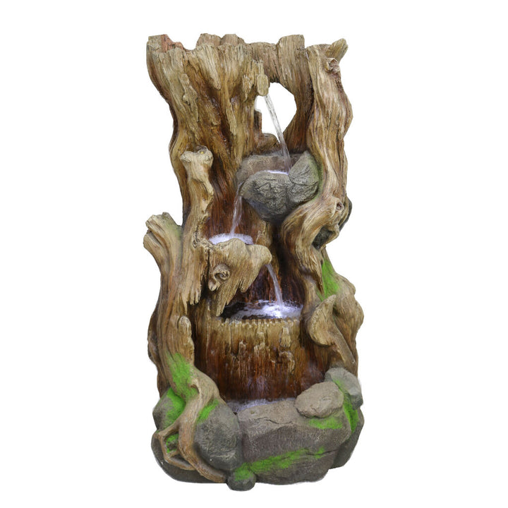Willow &amp; Silk Water Feature Fountain Natural Oldwood 56x41x102cm