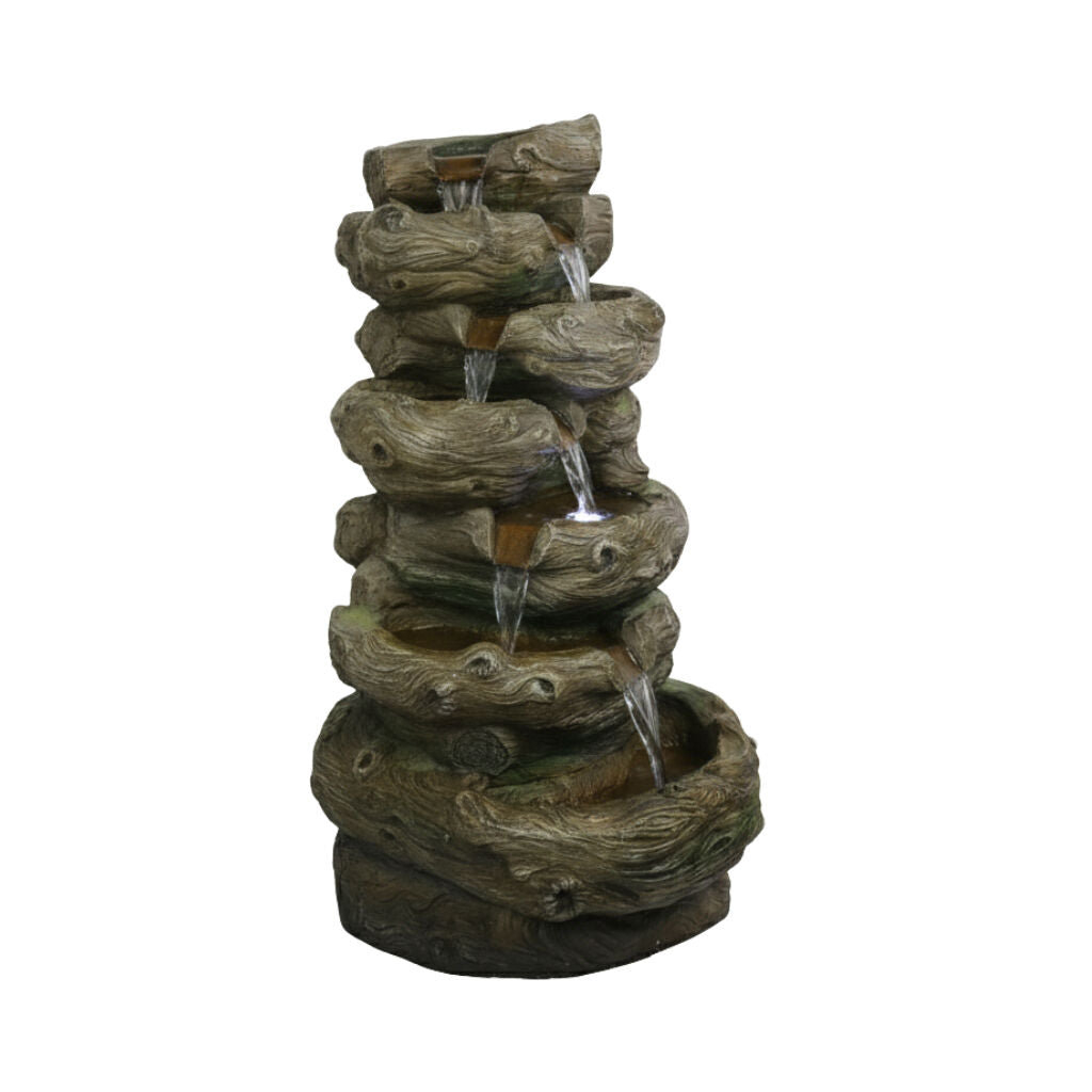 Willow &amp; Silk Water Feature Fountain Natural Driftwood 57x50x94cm