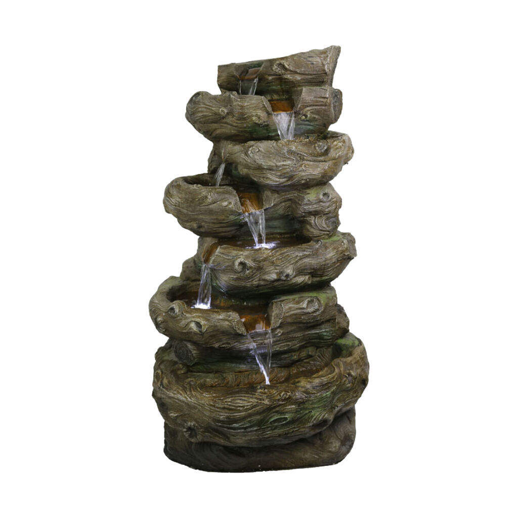 Willow &amp; Silk Water Feature Fountain Natural Driftwood 57x50x94cm