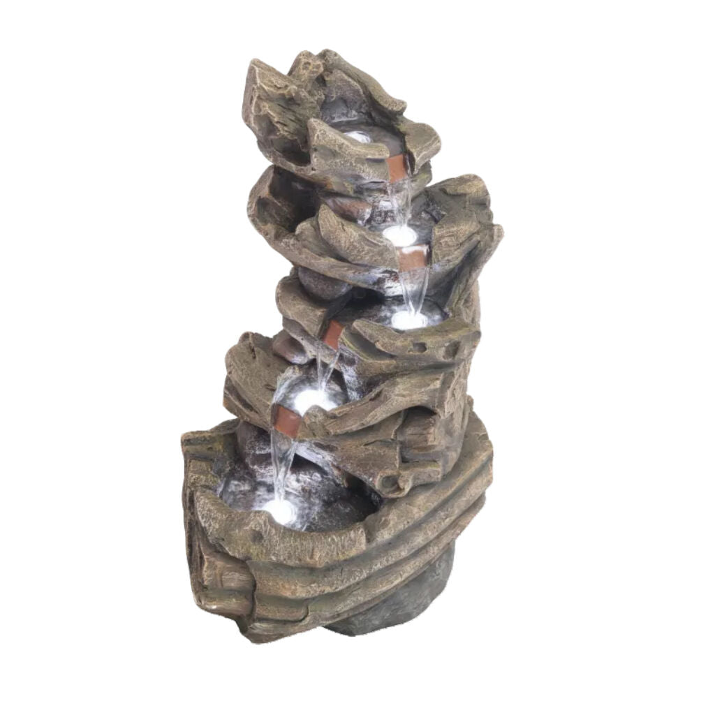 Willow &amp; Silk Water Feature Fountain Colossal Driftwood 72x56x120cm