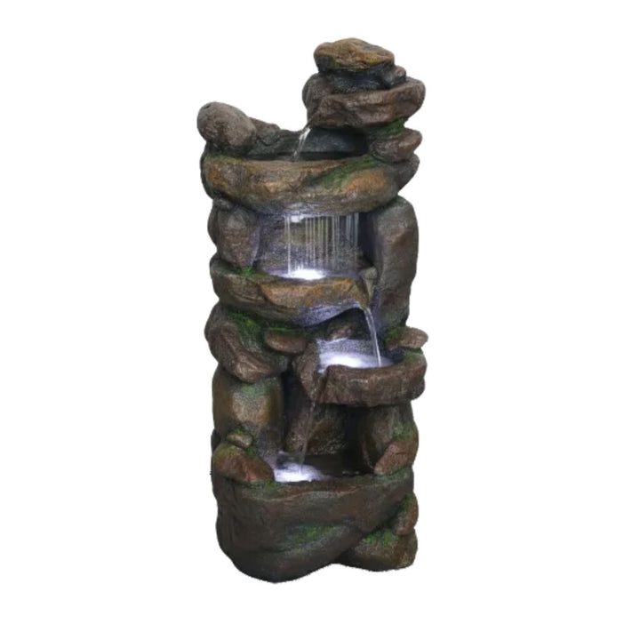 Willow &amp; Silk Water Feature Fountain Raining Ridge 46x36x100cm