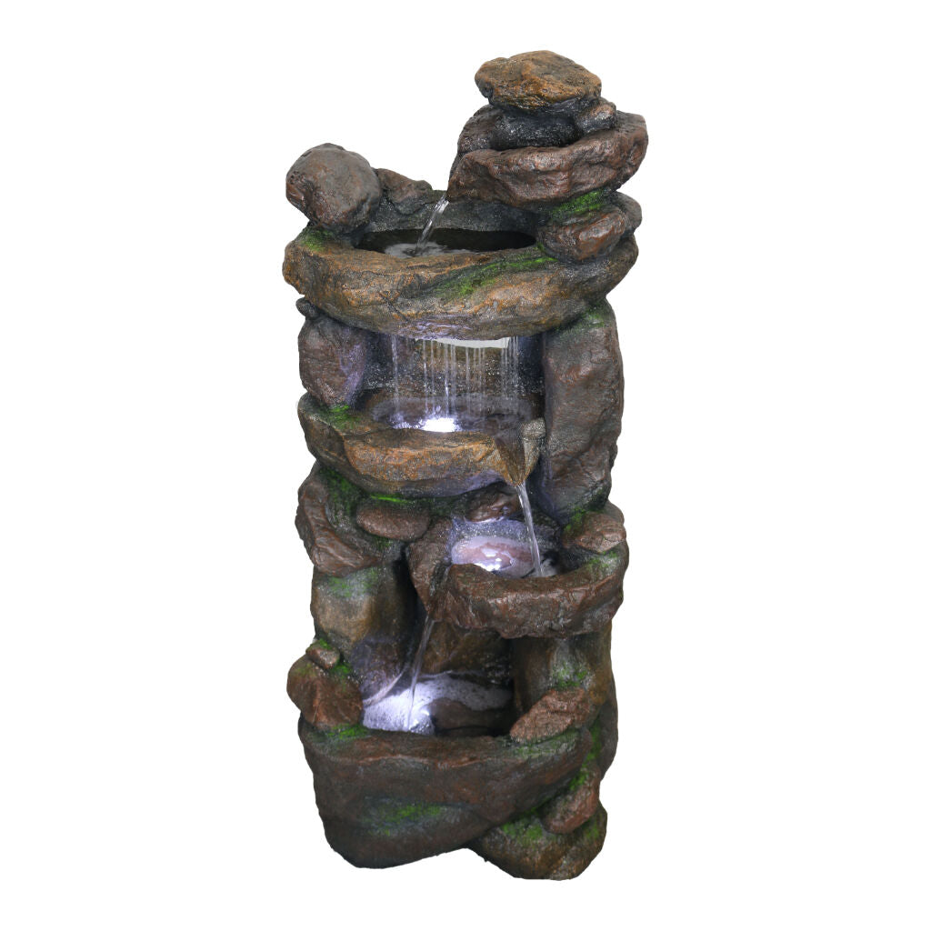 Willow &amp; Silk Water Feature Fountain Raining Ridge 46x36x100cm