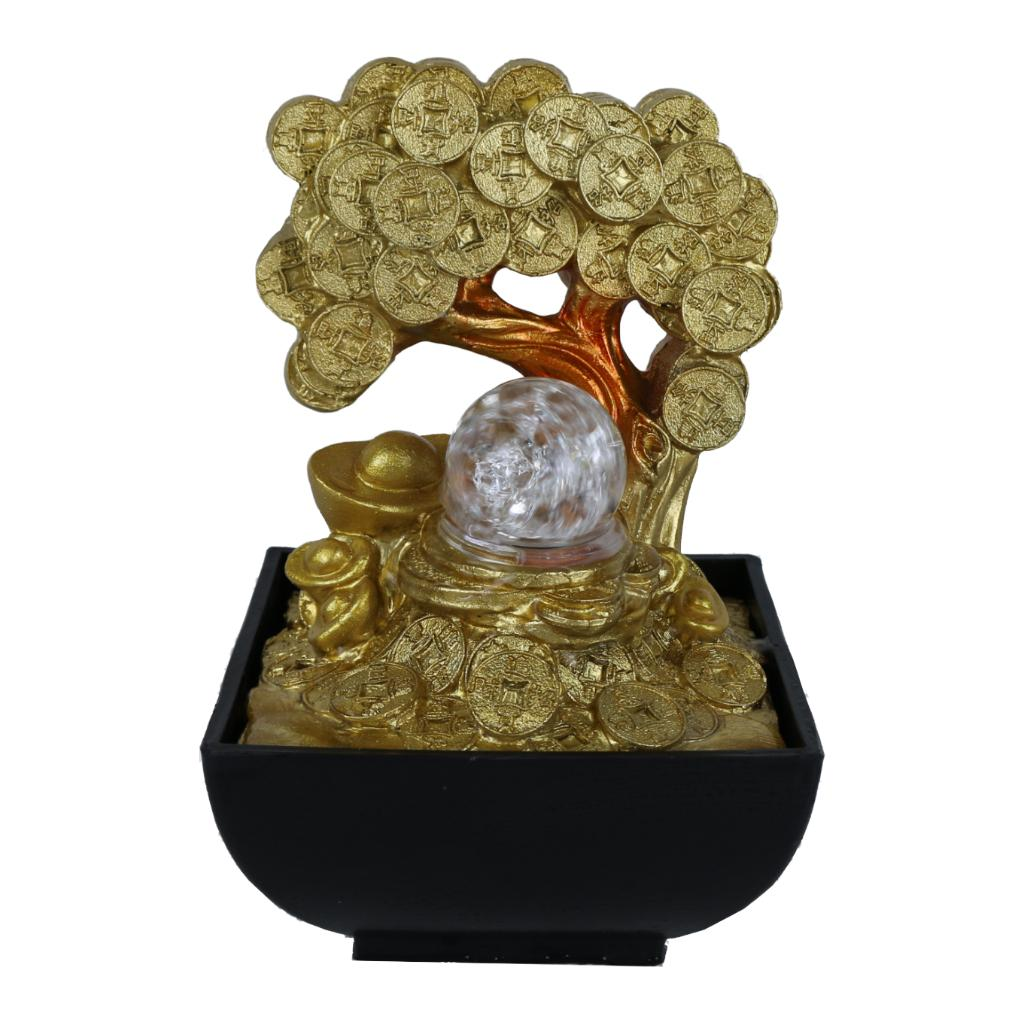 Willow &amp; Silk Water Feature Fountain Money Tree 14x14x20cm