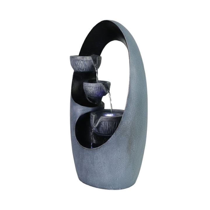Willow &amp; Silk Water Feature Fountain Teardrop Bowl 26x19x50cm