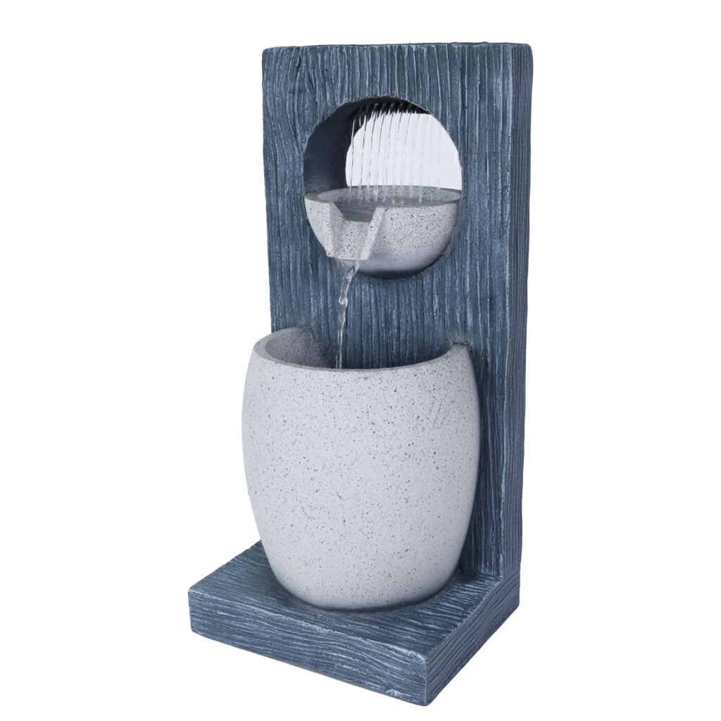 Willow &amp; Silk Water Feature Fountain Raining Bowl 24x22x50cm